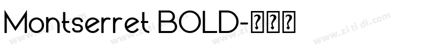 Montserret BOLD字体转换